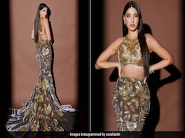 The Festive Season Has Only Just Begun It Seems With Nora Fatehi In A Grey Velvet <i>Lehenga</i> The Festive Season Has Only Just Begun It Seems With Nora Fatehi In A Grey Velvet <i>Lehenga</i>