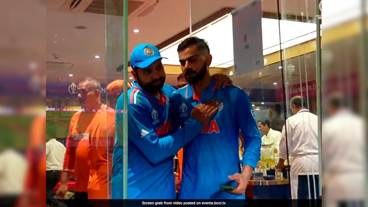 Virat Kohli, Rohit Sharma Dressing Room Moment Sums Up Emotions In Indian Team. Watch | Cricket News Virat Kohli, Rohit Sharma Dressing Room Moment Sums Up Emotions In Indian Team. Watch | Cricket News
