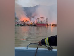 3 Tourists From Bangladesh Die In Houseboat Fire At Srinagar's Dal Lake