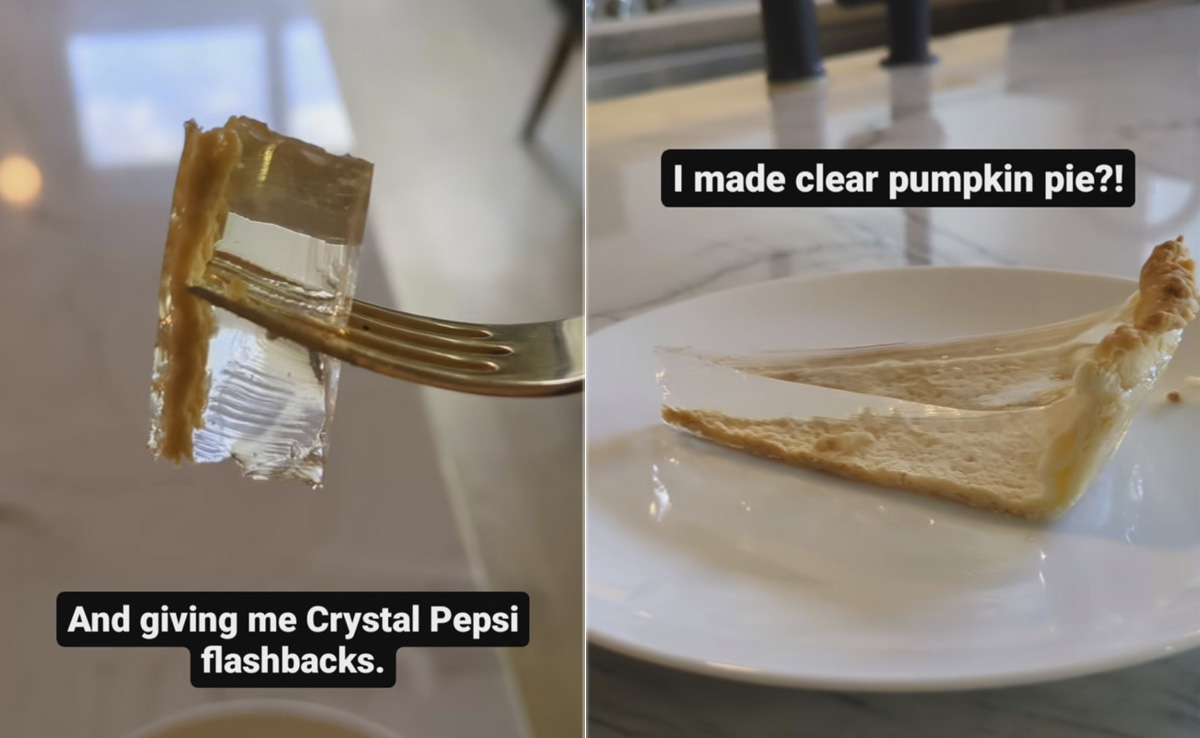 "What Sorcery Is This?" 'Transparent' Pumpkin Pie Gets Internet Talking