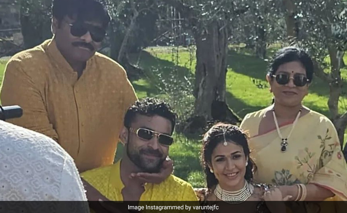 Chiranjeevi And Family In Pics From Varun Tej And Lavanya Tripathi's <i>Haldi</i>