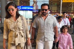 Kareena Kapoor And Saif Ali Khan's Famjam At The Airport Kareena Kapoor And Saif Ali Khan's Famjam At The Airport