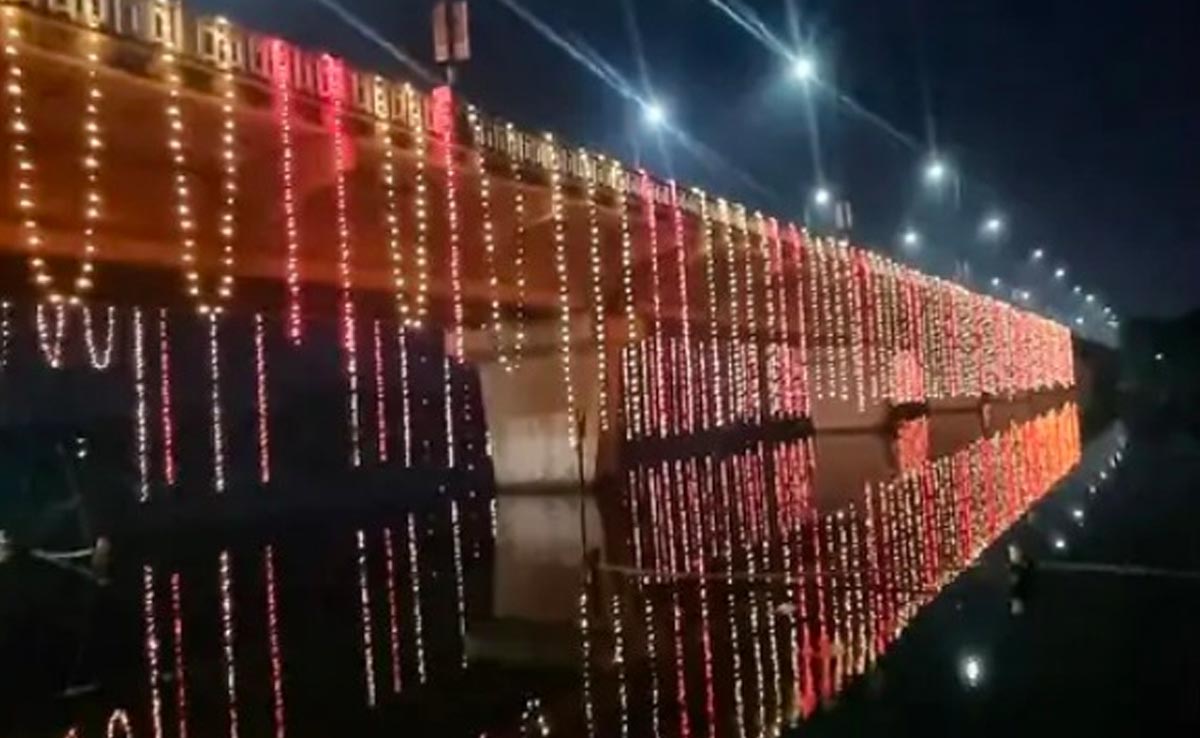 Chhath Puja 2023: बिलासपुर में अरपा तट पर दिवाली सा नजारा, आकर्षक लाइट से रोशन हुआ घाट