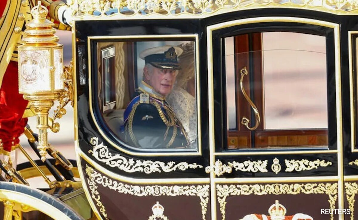 King Charles leaves Buckingham Palace for the State Opening of Parliament at the Houses of Parliament, in London.