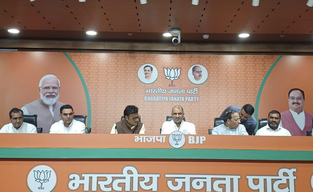 राजस्थान चुनावः भाजपा ने कांग्रेस में फिर मारी सेंध, पूर्व विधायक दर्शन सिंह गुर्जर सहित 3 नेता BJP में शामिल