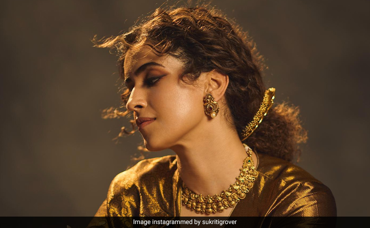 Sanya Malhotra's Ethnic Charm Comes With A Beautiful Bun Hairstyle Worn In Her Curly Hair