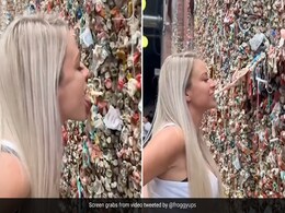 Watch: Influencer Licks And Chews Gum From Seattle's Public Wall, Internet Grossed Out Watch: Influencer Licks And Chews Gum From Seattle's Public Wall, Internet Grossed Out