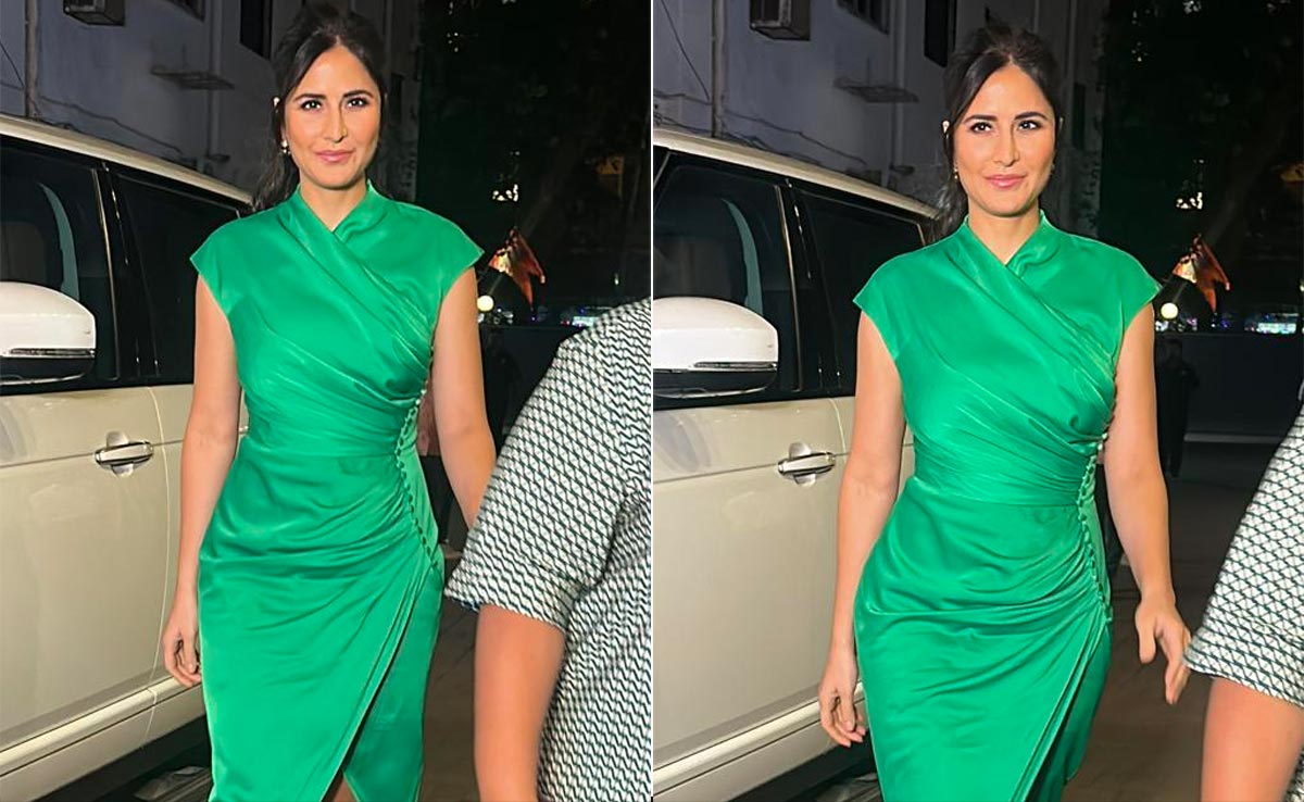 Katrina Kaif Takes A Walk On The Green Side With Her Fresh Green Bodycon Dress