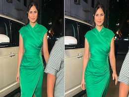 Katrina Kaif Takes A Walk On The Green Side With Her Fresh Green Bodycon Dress Katrina Kaif Takes A Walk On The Green Side With Her Fresh Green Bodycon Dress