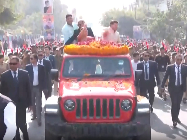 Uttarakhand Chief Minister Holds Roadshow After Evacuation Of 41 Workers From Tunnel