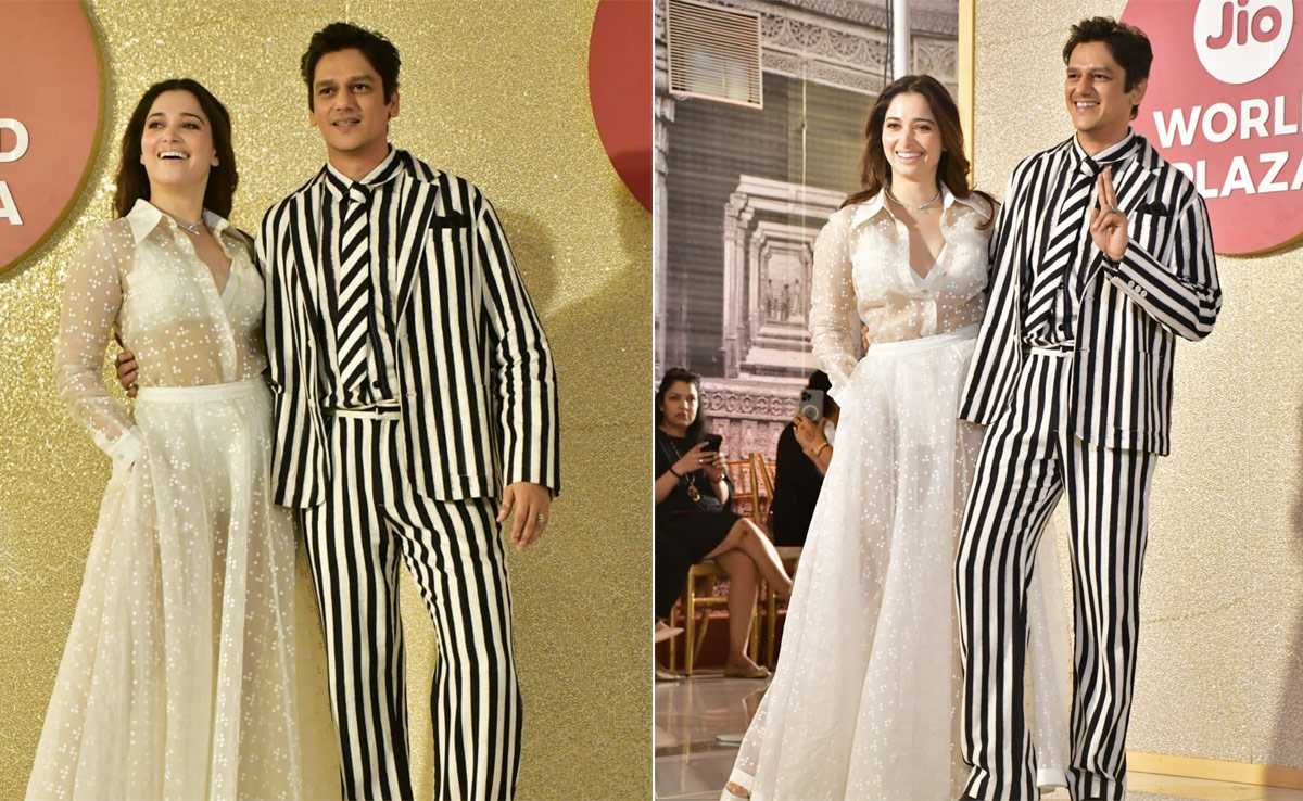 Tamannaah Bhatia And Vijay Varma's Couple Style On The Ramp Is Black, White And Fantastic All Over At Jio Plaza Launch