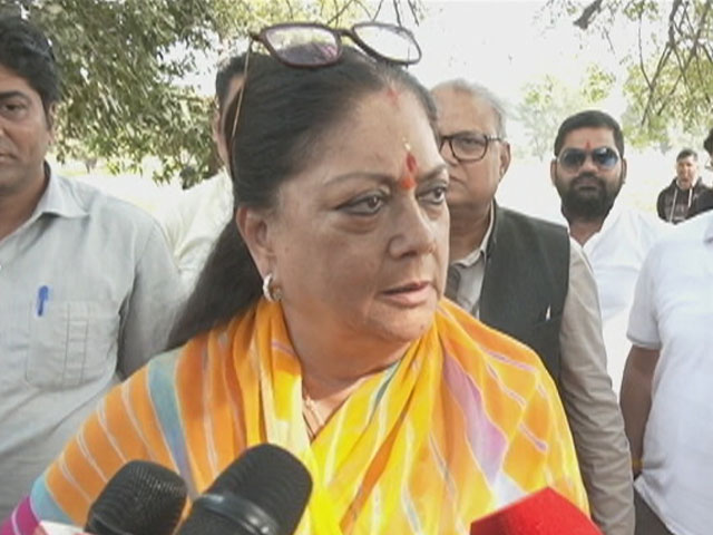 "Women Must Come Out And Vote": BJP's Vasundhara Raje To NDTV