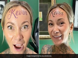 Watch: UK Woman Gets Boyfriend's Name Tattooed On Her Forehead: ''Yes, It's Real'' Watch: UK Woman Gets Boyfriend's Name Tattooed On Her Forehead: ''Yes, It's Real''