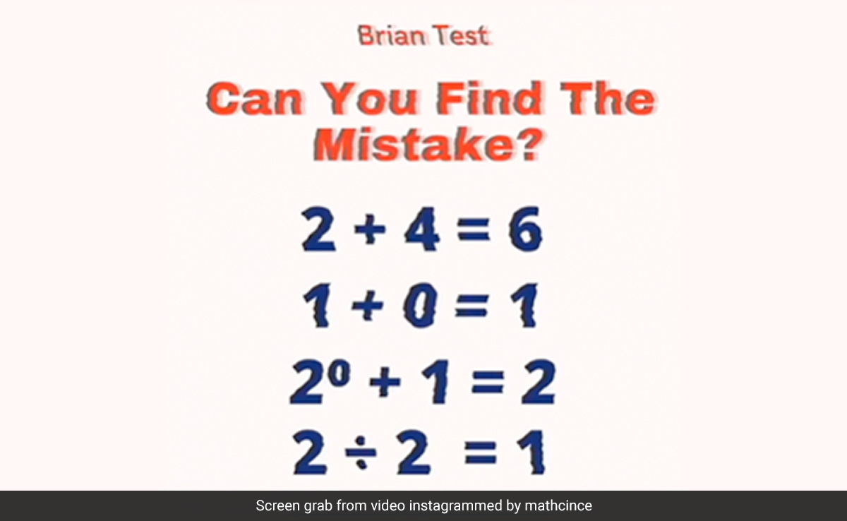इस गणित की पहेली में गलती ढूंढकर बताइए? 99% लोगों ने दिया गलत जवाब इस गणित की पहेली में गलती ढूंढकर बताइए? 99% लोगों ने दिया गलत जवाब