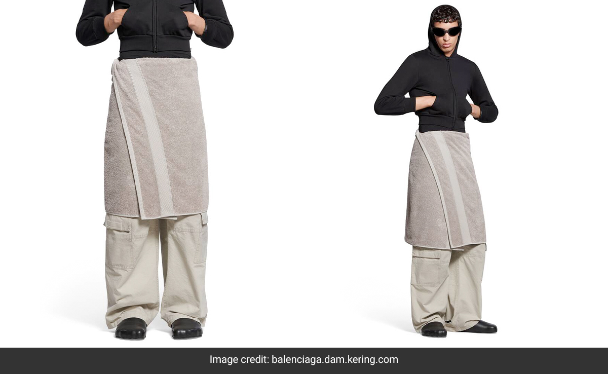 Balenciaga's Rs 77K Wraparound Skirt Is So Surprising, You Might Just Drop Your Towel