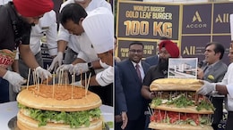 Watch: This Giant Burger From Agra Weighs A Whopping 100 Kgs