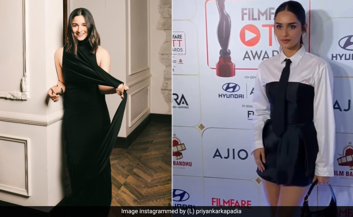 Alia Bhatt And Manushi Chhillar In Black And White Are Proof That You Can't Go Wrong With The Classics