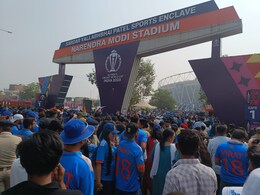 Watch: 'Ocean Of Blue' Reaches Narendra Modi Stadium As India Take On Australia In World Cup Final
