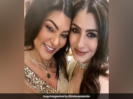 ICYMI: A Diwali Pic Featuring Raveena Tandon And Sushmita Sen ICYMI: A Diwali Pic Featuring Raveena Tandon And Sushmita Sen