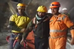 Emotional Moments At Silkyara Tunnel Site As Trapped Workers Brought Out Emotional Moments At Silkyara Tunnel Site As Trapped Workers Brought Out