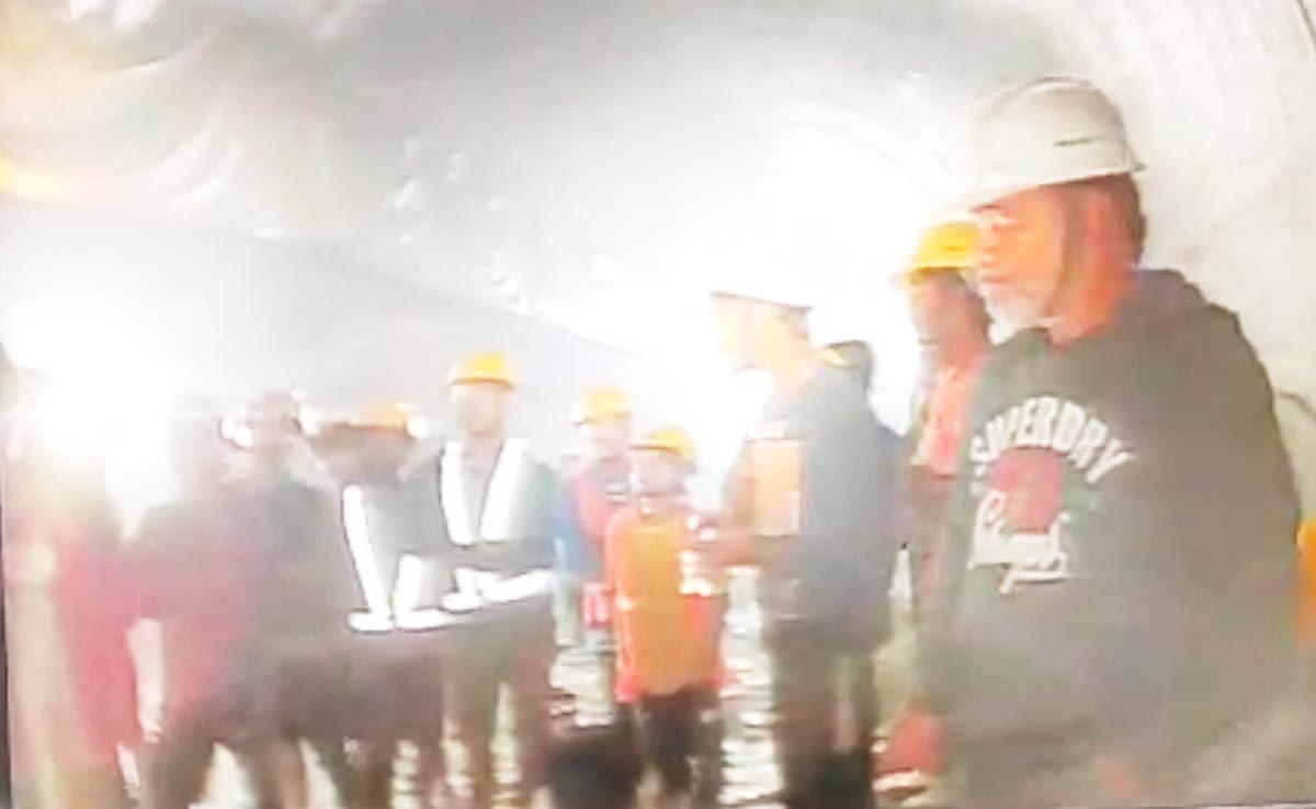 First Visuals Of Workers Trapped In Uttarkashi Tunnel For 10 Days