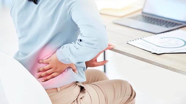Prolonged sitting tightens the hip flexors, weakens the core and glutes