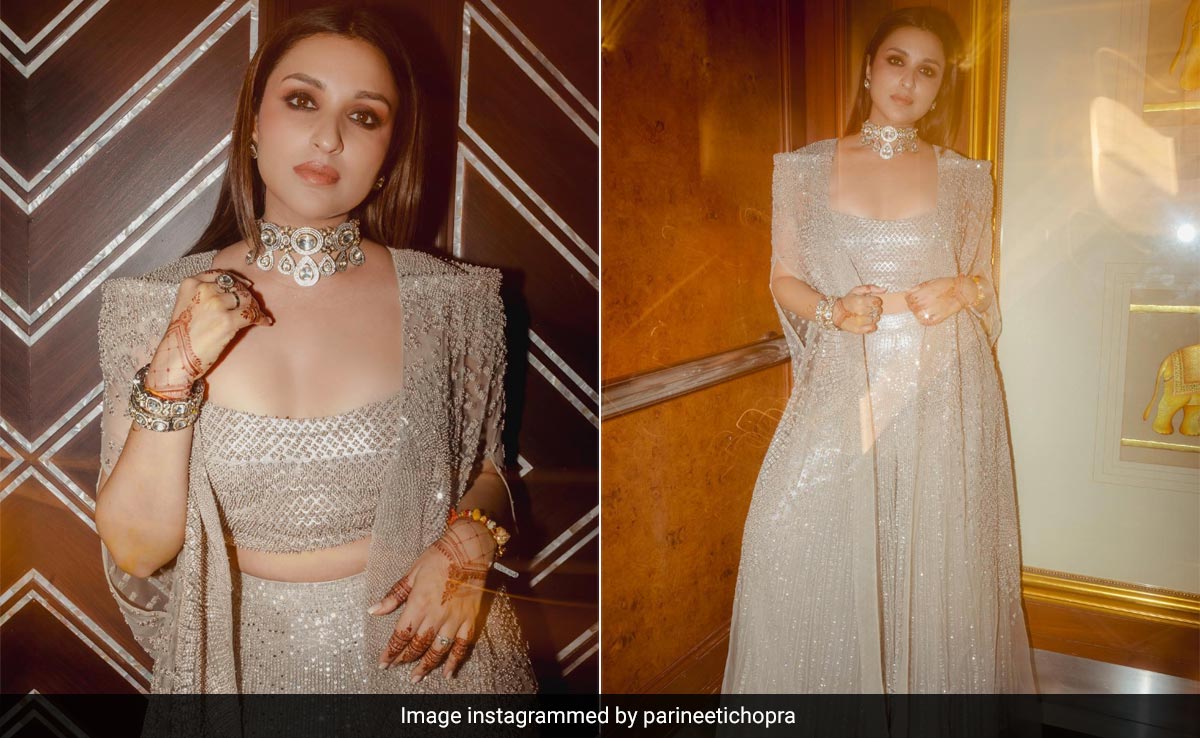 All That Glitters Is Parineeti Chopra In A Shimmering Ensemble By Rohit Gandhi And Rahul Khanna