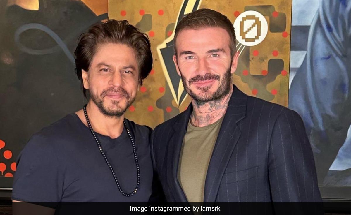 What Does David Beckham And Shah Rukh Khan's Style Have In Common? They Can't Get Enough Of A Neutral T-Shirt