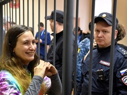 Russian Jailed For 7 Years For Swapping Supermarket Price Tags With Anti-War Slogans Russian Jailed For 7 Years For Swapping Supermarket Price Tags With Anti-War Slogans