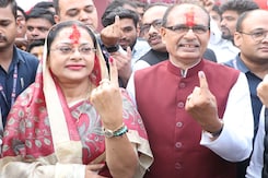 Shivraj Singh Chouhan Among Early Voters In Madhya Pradesh Polls Shivraj Singh Chouhan Among Early Voters In Madhya Pradesh Polls