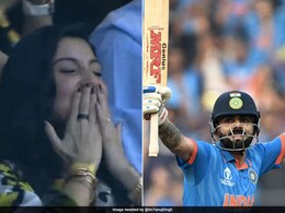 Watch: Anushka Sharma Can't Keep Calm, Blows Flying Kisses As Virat Kohli Hits Historic Century In Cricket World Cup 2023 Watch: Anushka Sharma Can't Keep Calm, Blows Flying Kisses As Virat Kohli Hits Historic Century In Cricket World Cup 2023