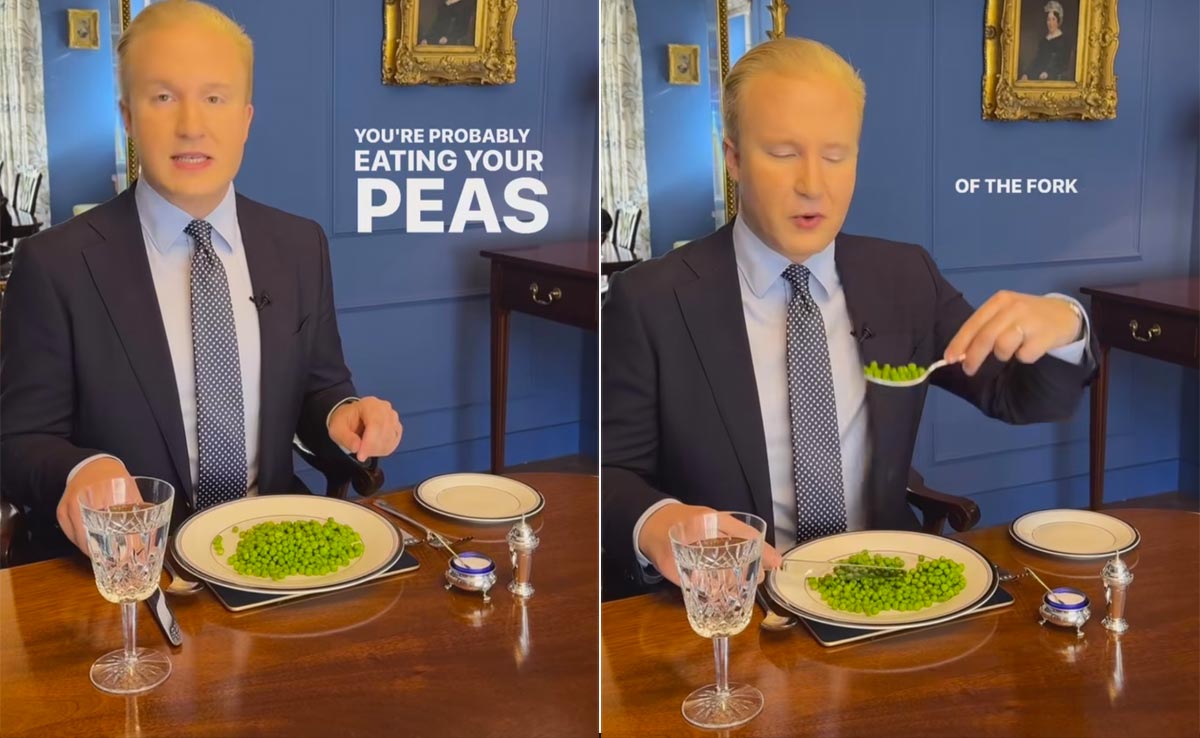 Going Viral: British Coach Shows How Not To Eat Peas, Internet Responds