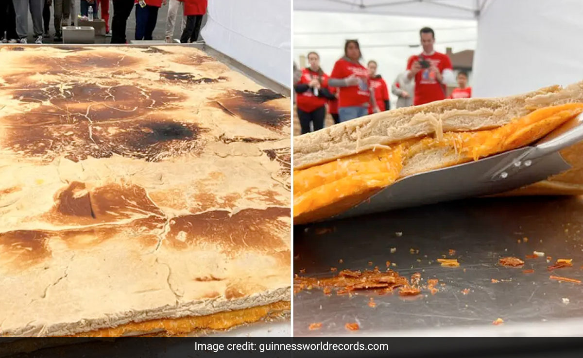 World Record For Largest Grilled Cheese Sandwich Broken - Weighs Almost 190 Kilos