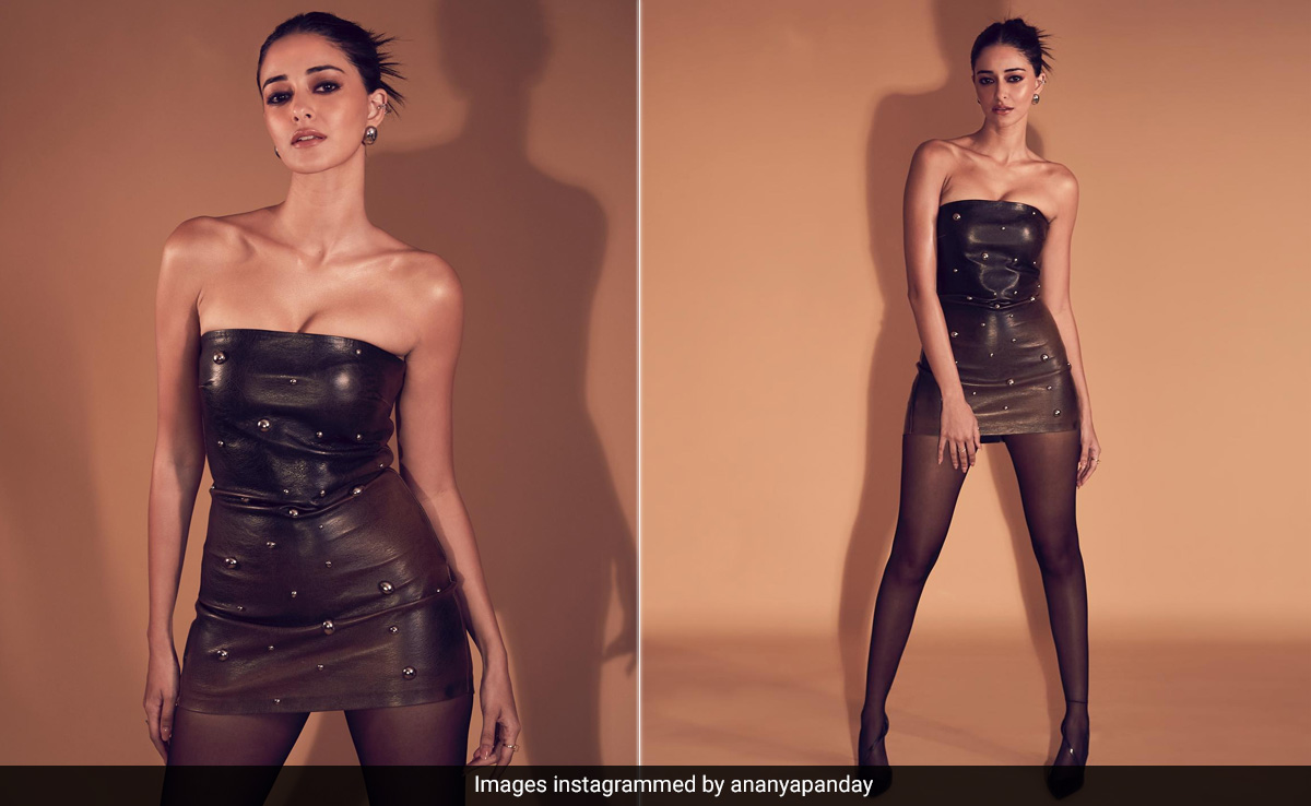 Ananya Panday's Rs 18K Leather LBD Is The Only Party Staple We Need This Season