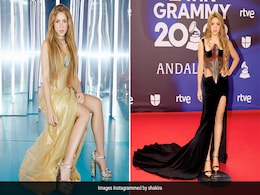 Shakira's <i>Hips Don't Lie</i>, Whether In A Black Corset Gown Or A Gold Dolce & Gabanna One Shakira's <i>Hips Don't Lie</i>, Whether In A Black Corset Gown Or A Gold Dolce & Gabanna One