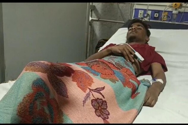 गोलीबारी से घायल 16 वर्षीय हेमराज  गोलीबारी से घायल 16 वर्षीय हेमराज