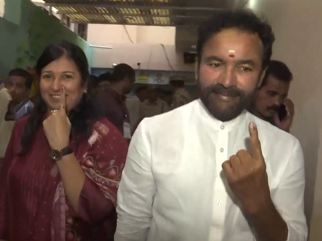Union Minister G Kishan Reddy Casts His Vote In Hyderabad's Barkatpura