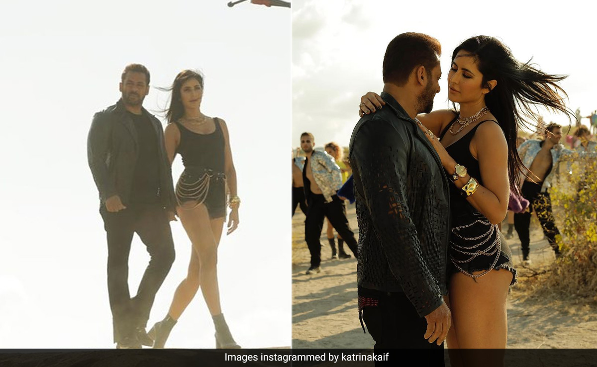 Twinning In Black With Salman Khan In <i>Tiger 3</i>, Katrina Kaif Keeps It Rugged In The Dunes In Black Shorts And A Tee