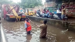 Waterlogging, Traffic Jams In Chennai After Heavy Rainfall In Many Areas