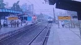 Video: Railway Guard Risks Life To Save Elderly Man Who Fell Before Train