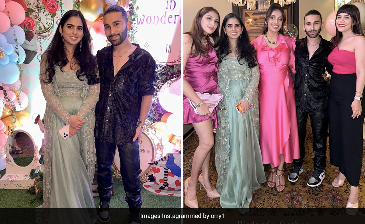 Less Is Most Certainly More For Isha Ambani In A Pastel Green Fusion Outfit