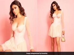 Followed The "White Rabbit" Only To Find Mouni Roy In A Blush Pink Corset Dress Looking Like A Diva Followed The "White Rabbit" Only To Find Mouni Roy In A Blush Pink Corset Dress Looking Like A Diva