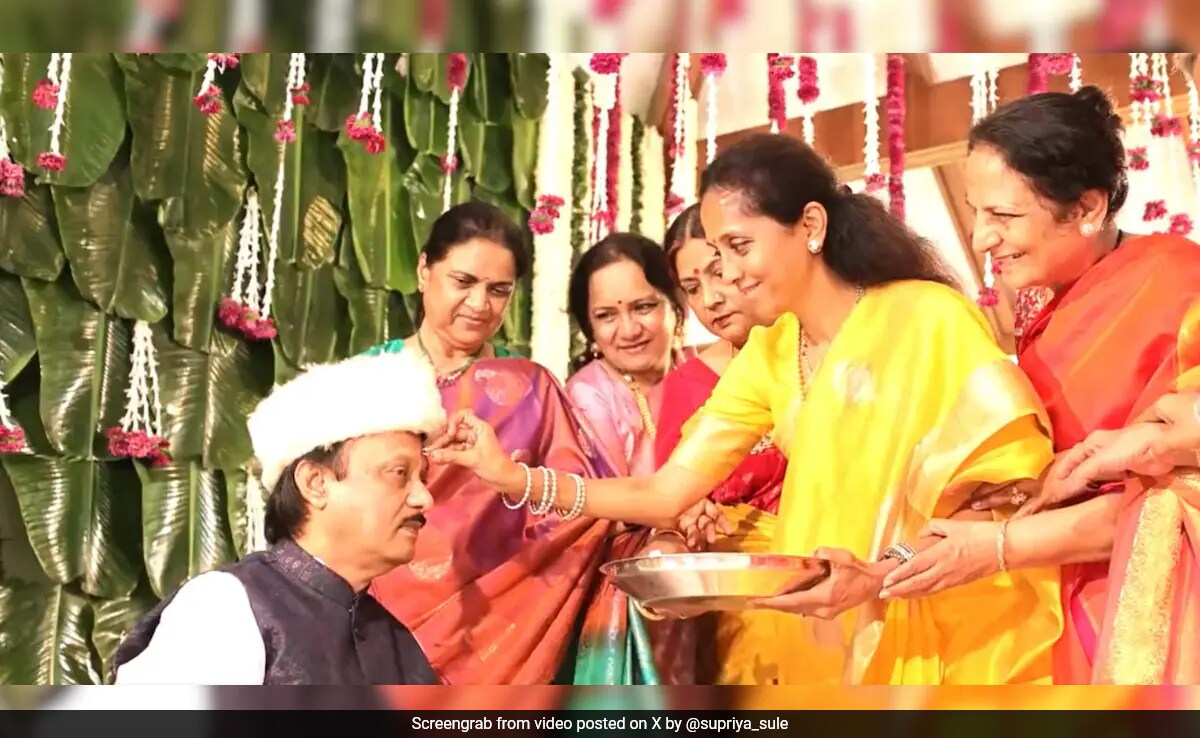 Amid Political Rift, Ajit Pawar, Supriya Sule Celebrate Festival Together