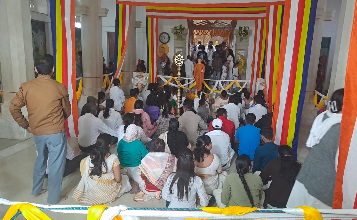 सांची में दो दिवसीय बौद्ध महोत्सव का आयोजन, देश-विदेश से पहुंचे हजारों श्रद्धालु