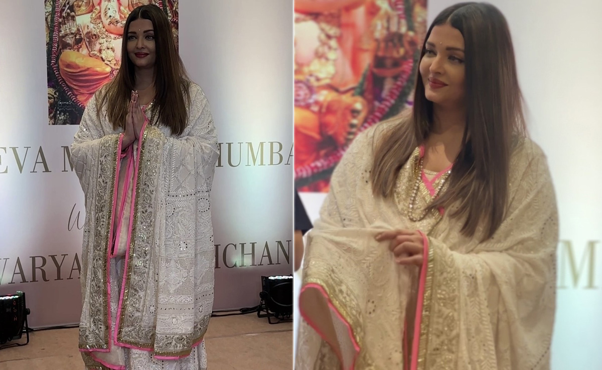 Aishwarya Rai In A White <i>Anarkali</i> Is One Traditionally Chic Birthday Girl