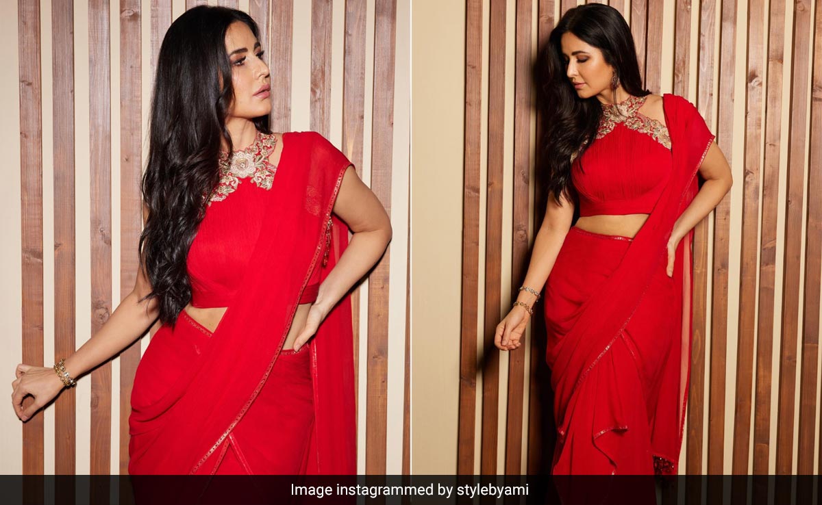 When Katrina Kaif Wears A Red <i>Saree</i>, Everybody Else Goes Green With Envy