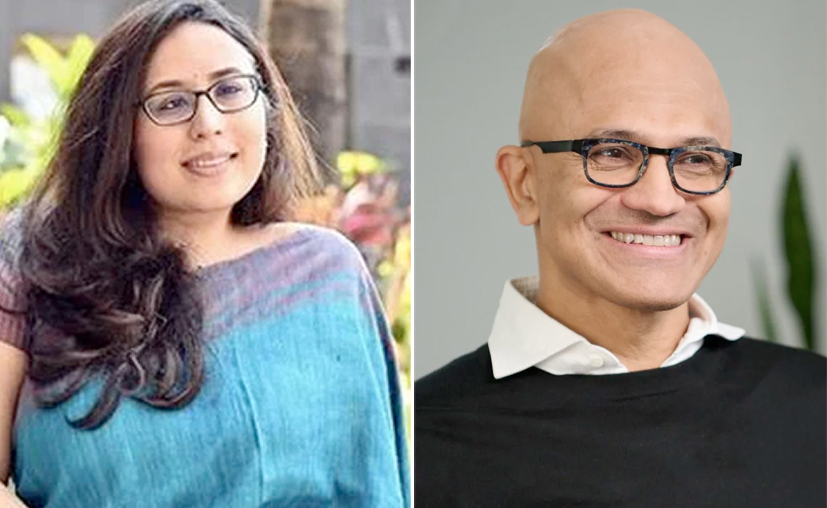 "Saw Wartime Leadership": Radhika Gupta, Former Microsoft Intern, Praises Satya Nadella
