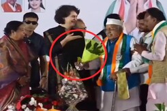 Video: Priyanka Gandhi Gets Bouquet At Rally, Flowers Are Missing Video: Priyanka Gandhi Gets Bouquet At Rally, Flowers Are Missing