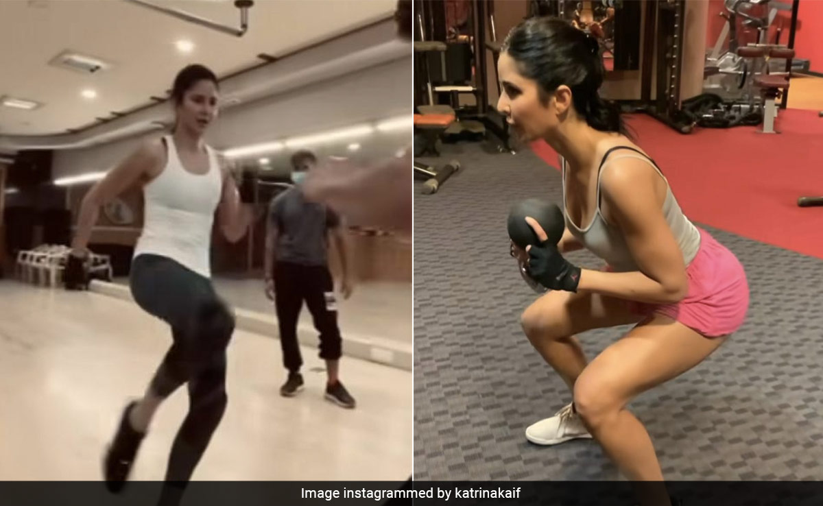 Katrina Kaif's Endurance Training Includes Kettlebell Squats, Front Kicks And More, For <i>Tiger 3</i>