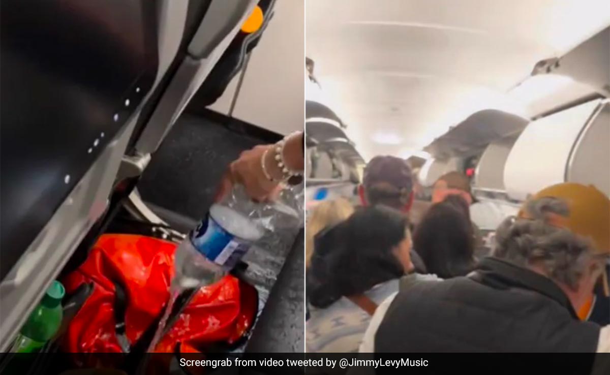 Watch: Panic After US Singer's Backpack Explodes Into ''Ball Of Fire'' On Plane